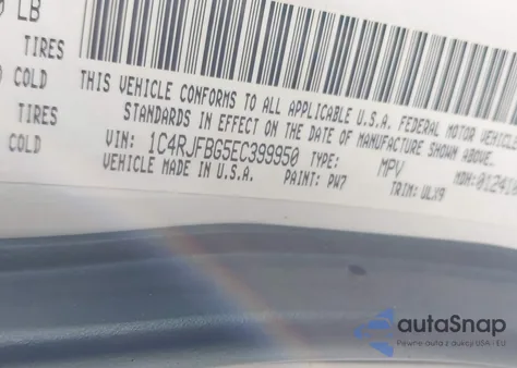 2014 Jeep Grand Cherokee Limited from USA, damaged, VIN 1C4RJFBG5EC399950